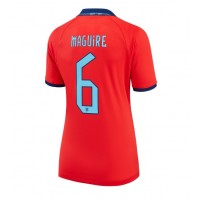 Anglicko Harry Maguire #6 Vonkajší Ženy futbalový dres MS 2022 Krátky Rukáv